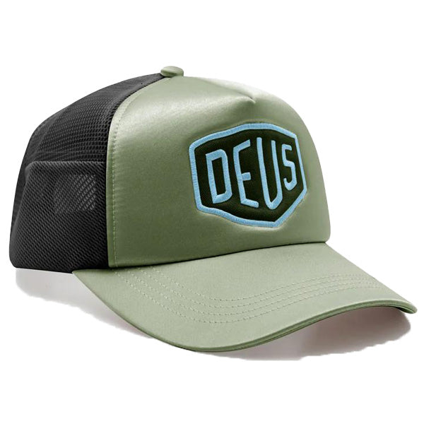 DEUS EX MACHINA ( デウスエクスマキナ ) / メッシュキャップ 帽子 / SHIELD LUXX TRUCKER - KHAKI / DMP257172  / メンズ