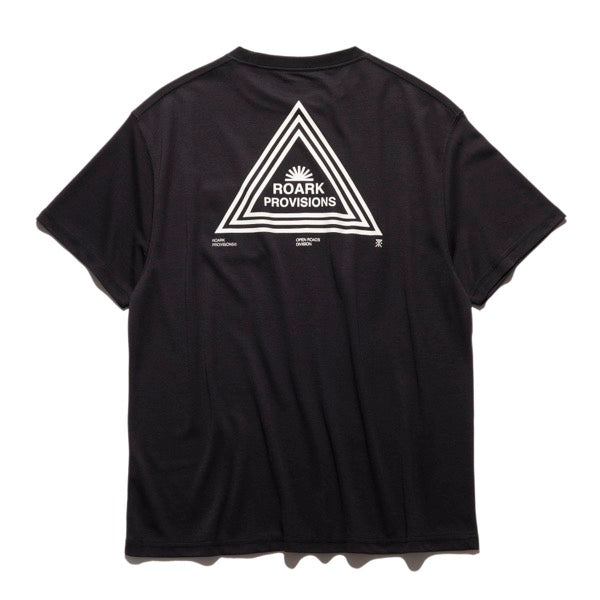 THE ROARK ロアーク / コットンタッチ 半袖ドライTシャツ / "PROVISIONS" Dri-Release TEE - BLACK / RTJDR1102-BLK / メンズ