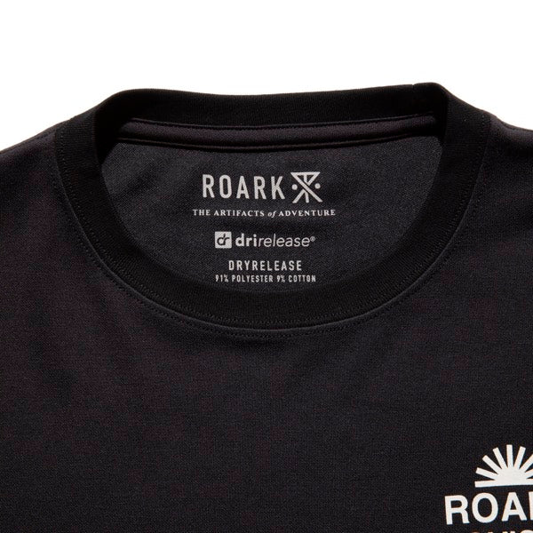THE ROARK ロアーク / コットンタッチ 半袖ドライTシャツ / "PROVISIONS" Dri-Release TEE - BLACK / RTJDR1102-BLK / メンズ