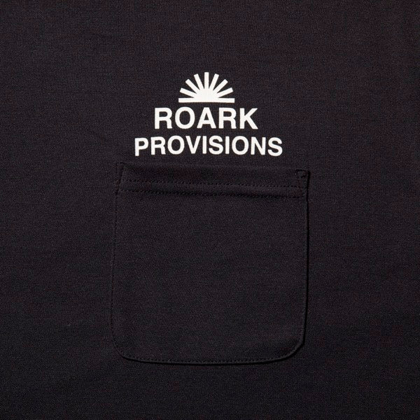 THE ROARK ロアーク / コットンタッチ 半袖ドライTシャツ / "PROVISIONS" Dri-Release TEE - BLACK / RTJDR1102-BLK / メンズ