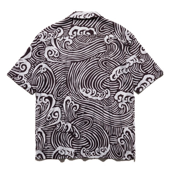THE ROARK ロアーク / 半袖 シャツ / "WAVE" BLESS UP SS - BLACK / RWJ1101-BLK / メンズ