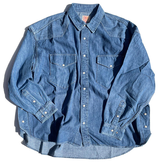 IMPRESTORE (インプレストア) / デニムシャツ / 6.5oz Basket Western Shirts (Dwayne) - VINTAGE WASH / メンズ