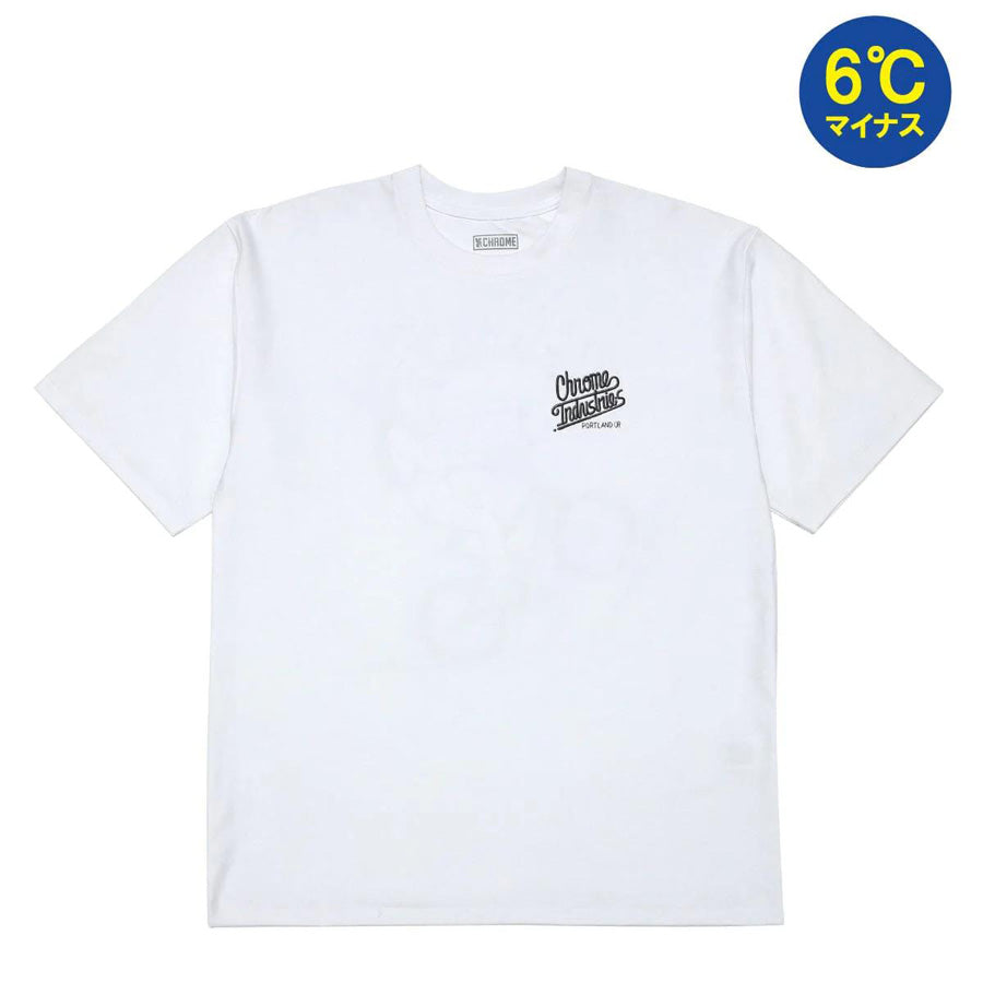 【店頭のみ5月より販売開始】CHROME (クローム) / -6℃冷感 半袖 Tシャツ / LSC TEE WIDE FIT ESOW ver.1 - WHITE / JP246WTH / メンズ