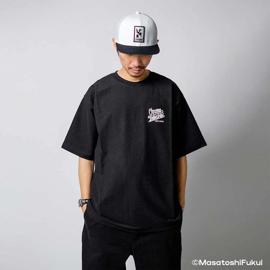 【店頭のみ5月より販売開始】CHROME (クローム) / -6℃冷感 半袖 Tシャツ / LSC TEE WIDE FIT ESOW ver.1 - BLACK / JP246WTH / メンズ