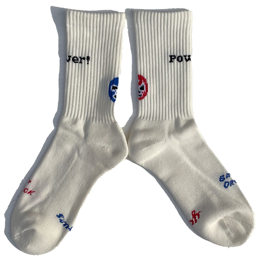 yours socks(ユアーズソックス) / 靴下 クルーソックス  / WRESTLER - WHITE / Y2505 / メンズ