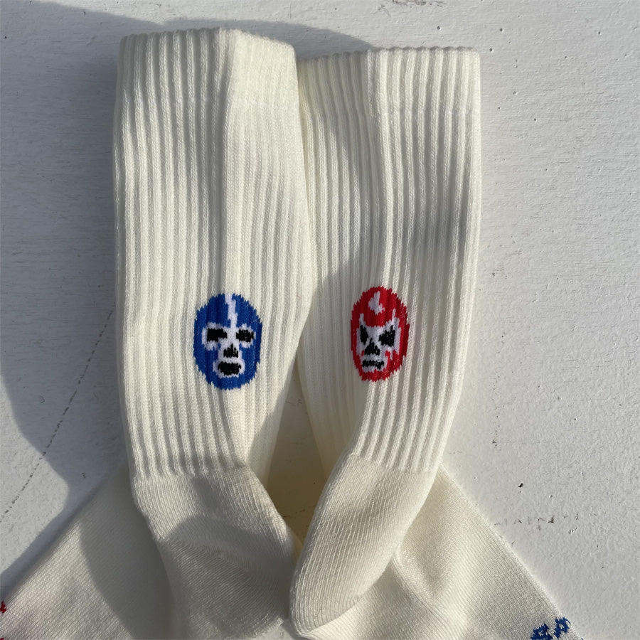 yours socks(ユアーズソックス) / 靴下 クルーソックス  / WRESTLER - WHITE / Y2505 / メンズ