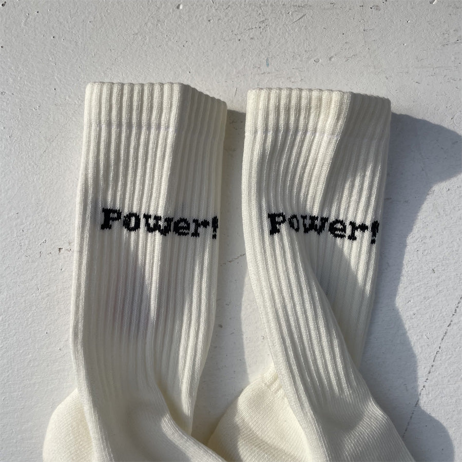 yours socks(ユアーズソックス) / 靴下 クルーソックス  / WRESTLER - WHITE / Y2505 / メンズ