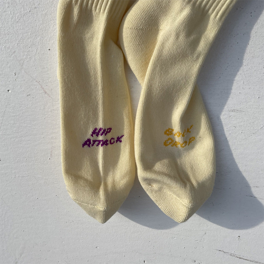 yours socks(ユアーズソックス) / 靴下 クルーソックス  / WRESTLER - LEMON / Y2505 / メンズ