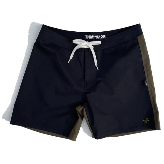 THE HARD MAN(ザハードマン)/ サーフショーツ ボードショーツ 水着 / Bicolor baggies - BLACKxKHAKI / THM-0687 / メンズ WAX