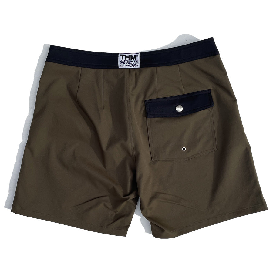 THE HARD MAN(ザハードマン)/ サーフショーツ ボードショーツ 水着 / Bicolor baggies - BLACKxKHAKI / THM-0687 / メンズ WAX