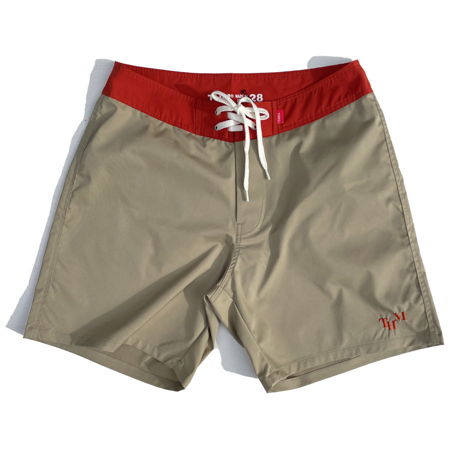 THE HARD MAN(ザハードマン)/ サーフショーツ ボードショーツ 水着 / Stretch baggies - BEIGE / THM-0688 / メンズ WAX