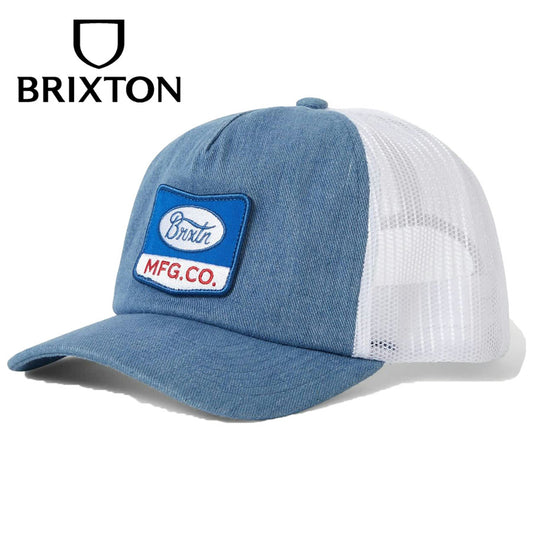 BRIXTON ( ブリクストン ) / スナップバック メッシュキャップ 帽子 / PHILLIPS NETPLUS TRUCKER HAT - DENIMxWHITE / 11795