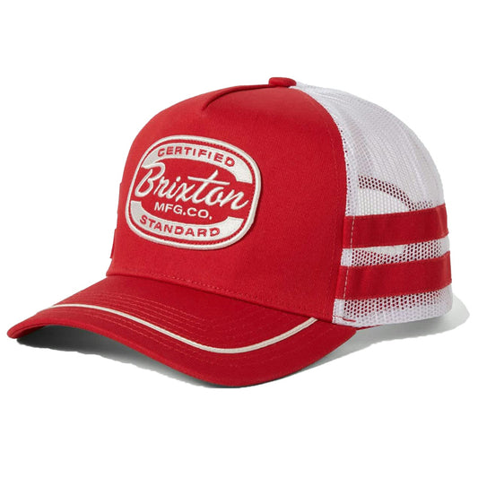 BRIXTON ( ブリクストン ) / スナップバック メッシュキャップ 帽子 / COPLEY NP HP TRUCKER HAT - RED x WHITE / 11946