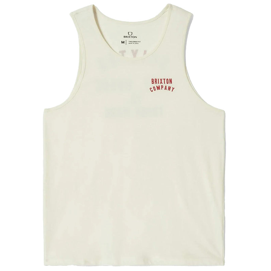 BRIXTON ( ブリクストン ) / タンクトップ / WOODBURN TANK TOP - OFF WHITE x CRIMSON / 22736-OFWCR