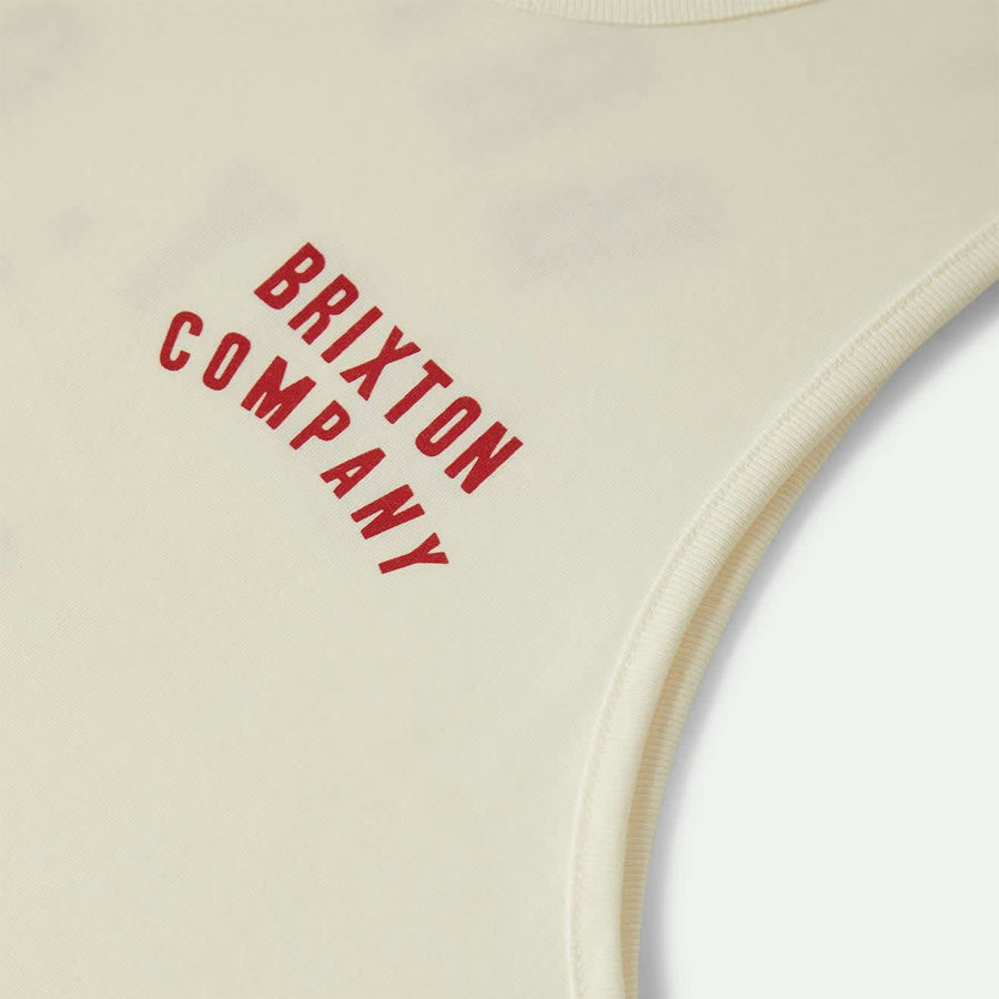 BRIXTON ( ブリクストン ) / タンクトップ / WOODBURN TANK TOP - OFF WHITE x CRIMSON / 22736-OFWCR