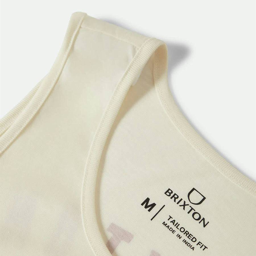 BRIXTON ( ブリクストン ) / タンクトップ / WOODBURN TANK TOP - OFF WHITE x CRIMSON / 22736-OFWCR