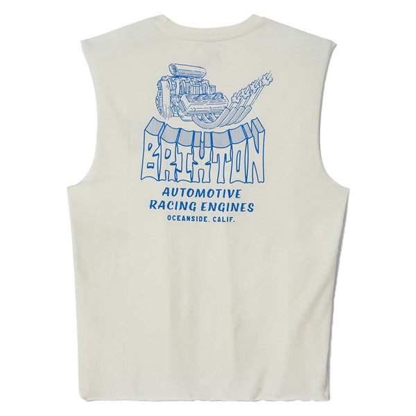BRIXTON ( ブリクストン ) / タンクトップ ノースリーブ / HORSEPOWER MUSCLE TANK TOP - OFF WHITE / 22735-OFFWH