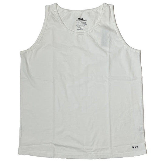 WAX(ワックス) / タンクトップ / Basic tank top - WHITE / WX-0352 / メンズ 日本製