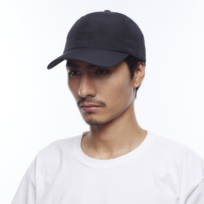 LIBERAIDERS(リベレイダース) / 6パネル キャップ / EMBROIDERY NYLON CAP - BLACK x BLACK / 719032501