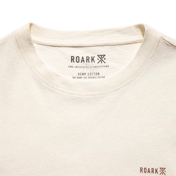 THE ROARK ロアーク / 半袖 Tシャツ / H/W HEMPCOTTON S/S TEE - WHITE / RTJH1120-WHT / メンズ