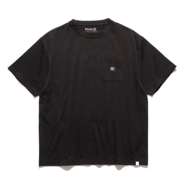 THE ROARK ロアーク / 半袖 Tシャツ / "LABEL POCKET" 9.3oz H/W TEE - BLACK / RTJHW1120-BLK / メンズ