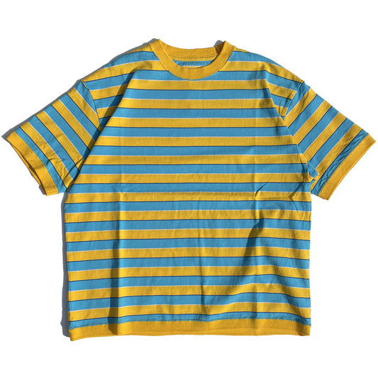 IMPRESTORE (インプレストア) / 半袖Tシャツ ボーダーTシャツ / OTIS BORDER RIB TEE - YELLOW / メンズ