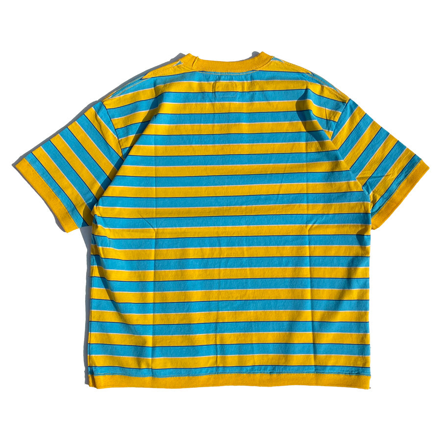 IMPRESTORE (インプレストア) / 半袖Tシャツ ボーダーTシャツ / OTIS BORDER RIB TEE - YELLOW / メンズ