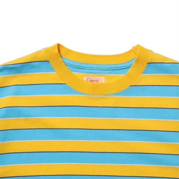 IMPRESTORE (インプレストア) / 半袖Tシャツ ボーダーTシャツ / OTIS BORDER RIB TEE - YELLOW / メンズ
