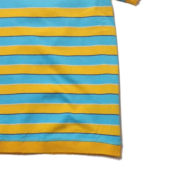 IMPRESTORE (インプレストア) / 半袖Tシャツ ボーダーTシャツ / OTIS BORDER RIB TEE - YELLOW / メンズ