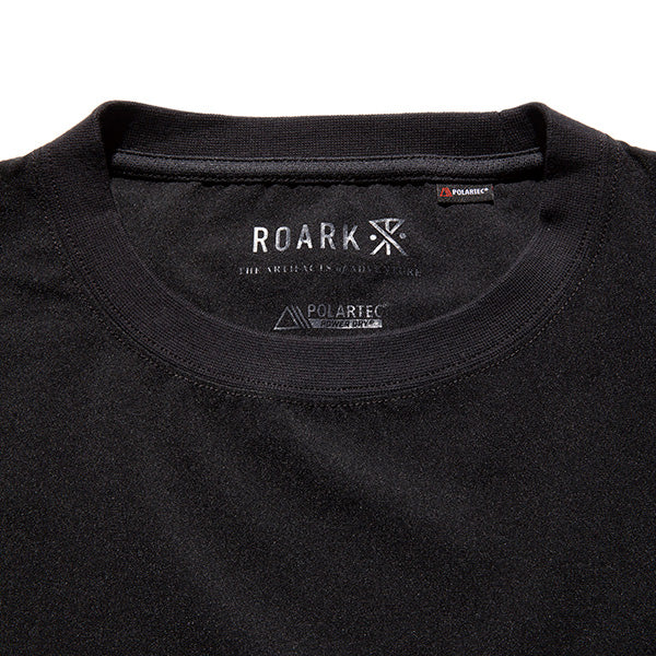 THE ROARK ロアーク / 半袖 Tシャツ ドライ / DELTA QD S/S TEE - BLACK / RTJPD1120-BLK / メンズ