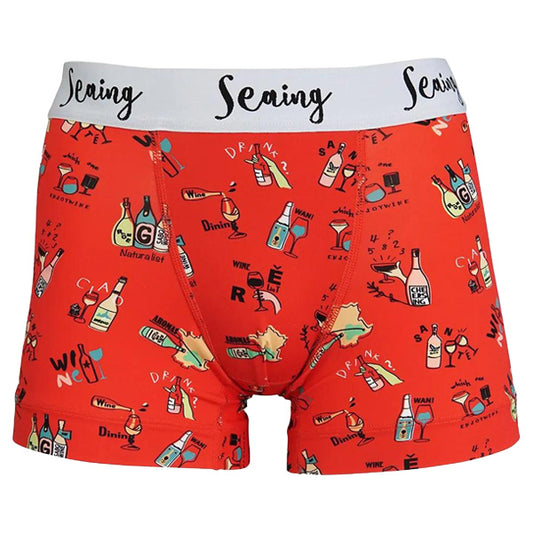 SEAING (シーング) / 水陸両用 インナー ボクサーパンツ アンダーウェア / WINE / S6007 / メンズ