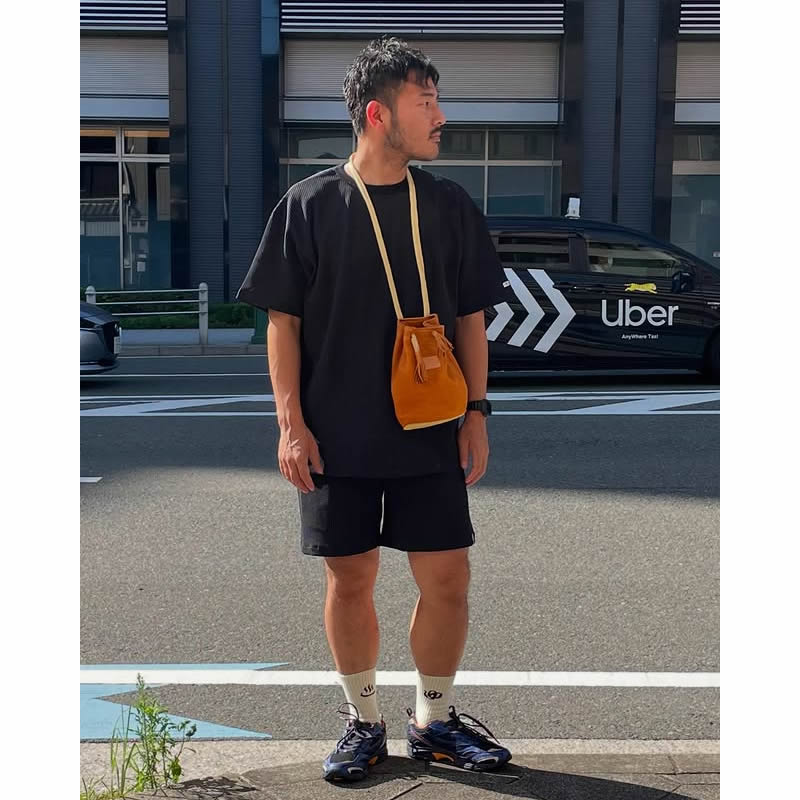 TURN ME ON(ターンミーオン) / 半袖 ワッフルサーマルＴ / ワッフルサーマルTEE - BLACK / 125-603 / メンズ