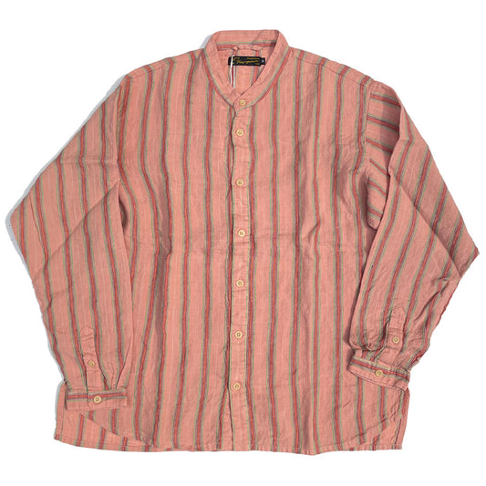 NASNGWAM (ナスングワム) / リネンシャツ 長袖 / LIBERAL SHIRTS - PINK / S0767101 / 日本製 メンズ