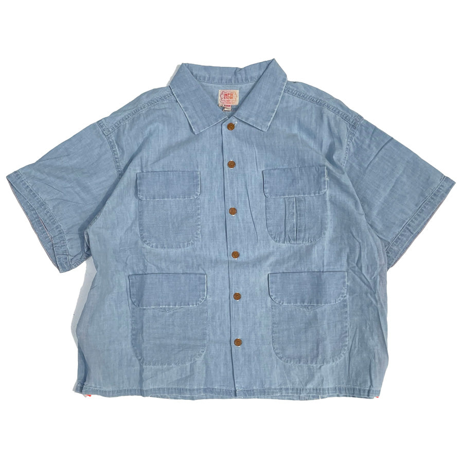 IMPRESTORE (インプレストア) / デニムシャツ /  PORTMAN OPEN COLLAR SHIRT - VINTAGE WASH / メンズ