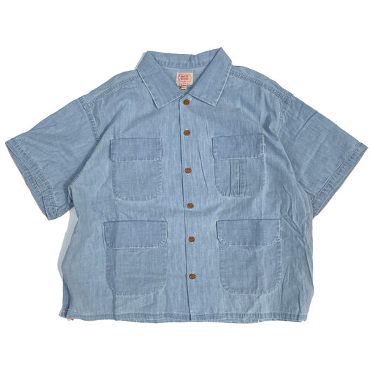IMPRESTORE (インプレストア) / デニムシャツ /  PORTMAN OPEN COLLAR SHIRT - VINTAGE WASH / メンズ