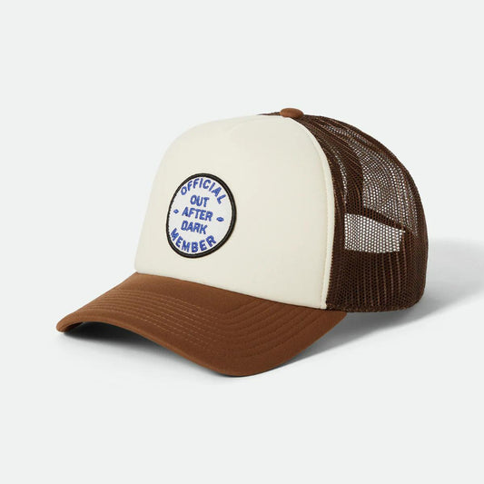 BRIXTON ( ブリクストン ) / キャップ 帽子 / OUT AFTER DARK NP HP TRUCKER HAT - BROWN x WHITE / 11974