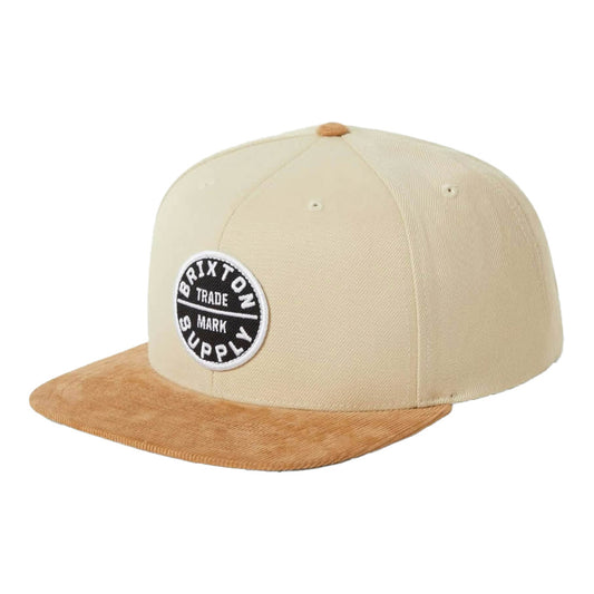 BRIXTON (ブリクストン) / ベースボールキャップ 帽子 / OATH III SNAPBACK - SAND x LIGTH BROWN CORDUROY / 10777-SDLBC