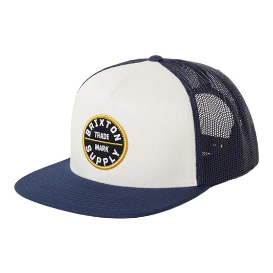 BRIXTON (ブリクストン) / スナップバック 帽子 / OATH MP TRUCKER HAT - MOOD INDIGIO x WHITE x MOOD INDIGO / 11627