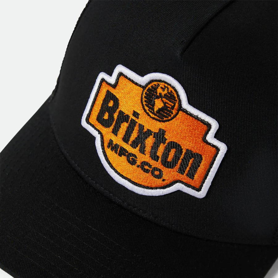 BRIXTON ( ブリクストン ) / メッシュキャップ  / GENUINE QLTY C NP MP TRUCKER HAT - BLACK x BLACK / 11899 - BKBLK