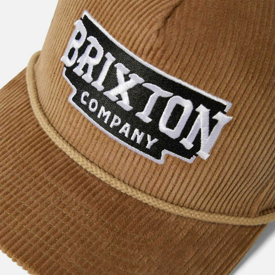 BRIXTON ( ブリクストン ) / コーデュロイスナップバックキャップ  帽子 / PIERSON C NP MP SNPK - SAND CORDUROY / 11903 - SNDCR