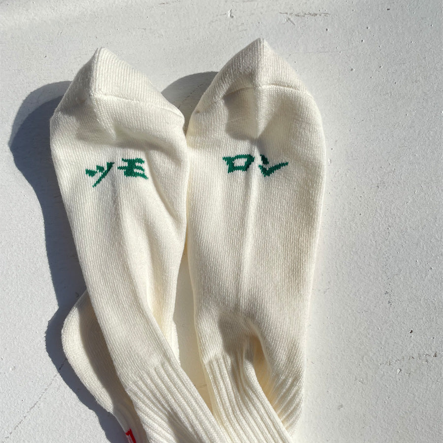 yours socks(ユアーズソックス) / 靴下 クルーソックス  / 麻雀 - WHITE / Y2508 / メンズ