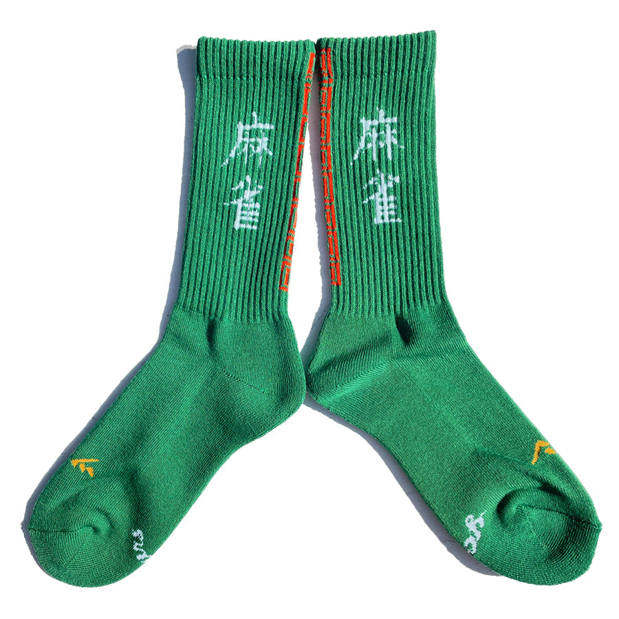 yours socks(ユアーズソックス) / 靴下 クルーソックス  / 麻雀 - GREEN / Y2508 / メンズ