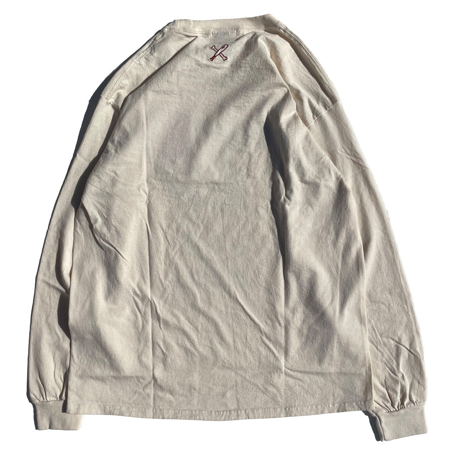 JHANKSON(ジャンクソン) x 犬の一日 / 長袖Tシャツ ロンT / PARK IT! L/S TEE - NATURAL / JHI-LS014 / メンズ