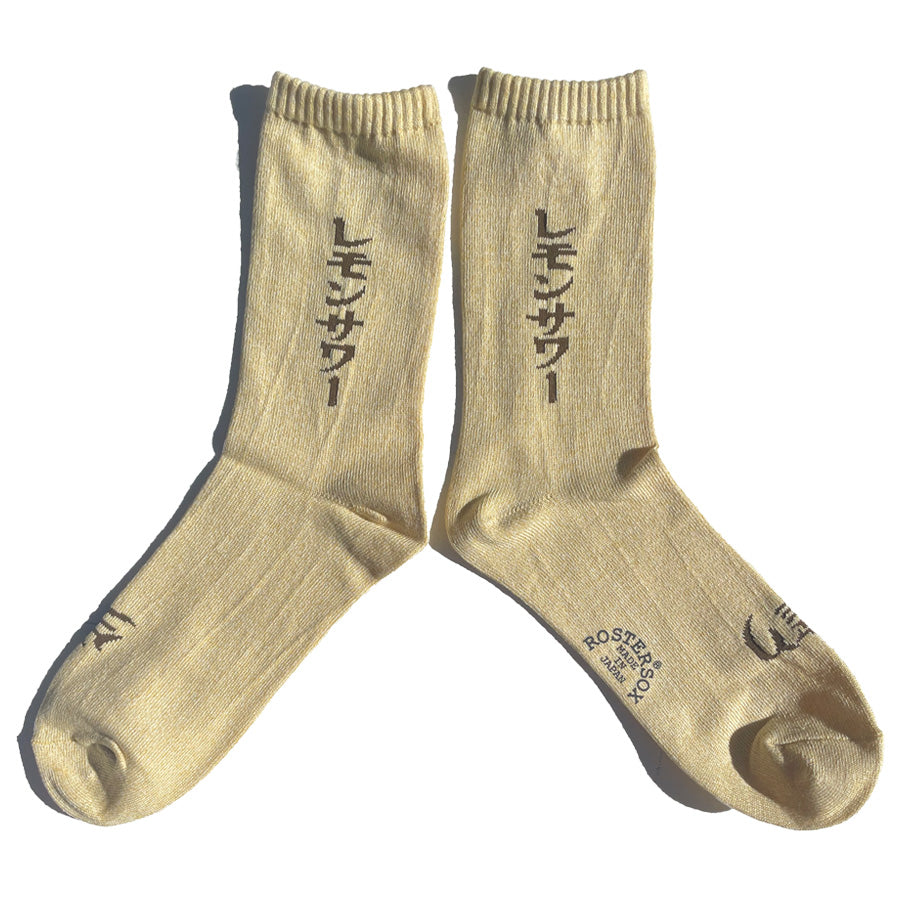ROSTER SOX(ロスターソックス) / 靴下 クルーソックス レモンサワー / LEMON - YELLOW / RS-453 / メンズ レディース