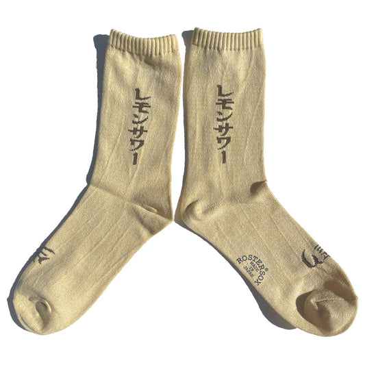 ROSTER SOX(ロスターソックス) / 靴下 クルーソックス レモンサワー / LEMON - YELLOW / RS-453 / メンズ レディース
