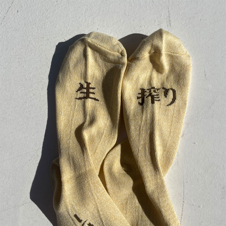 ROSTER SOX(ロスターソックス) / 靴下 クルーソックス レモンサワー / LEMON - YELLOW / RS-453 / メンズ レディース
