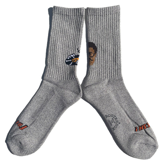 ROSTER SOX(ロスターソックス) / 靴下 クルーソックス / SOUL MAN - GREY / RS-458 / メンズ レディース