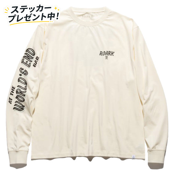 THE ROARK ロアーク /  長袖Tシャツ ロンT / "WORLDS END" L/S TEE - NATURAL / RLTJ1152 / メンズ
