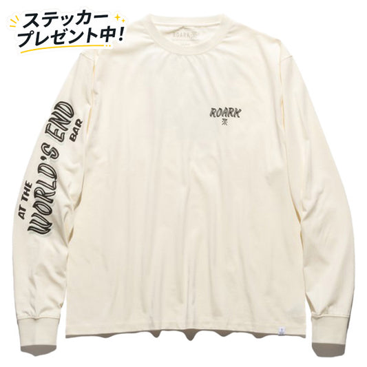 THE ROARK ロアーク /  長袖Tシャツ ロンT / "WORLDS END" L/S TEE - NATURAL / RLTJ1152 / メンズ