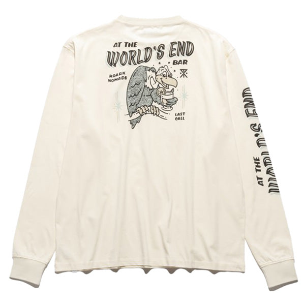 THE ROARK ロアーク /  長袖Tシャツ ロンT / "WORLDS END" L/S TEE - NATURAL / RLTJ1152 / メンズ